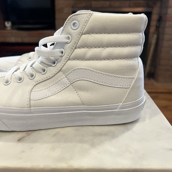 Vans SK8 HI PLATFORM‎ 2 True White Shoes Men 7.5 Women 9 NEW in BOX - Picture 6 of 10